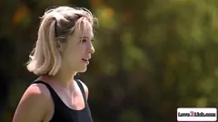تشغيل Wet and Wild: Aiden Ashley & Whitney Wright Lesbian Pool Romp