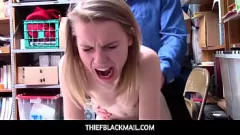 Security Officer's Naughty Encounter with a Shoplifting Teen