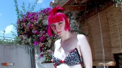 Redare Redhead Punk Babe Detripping Outping: Solo, Petite, Spinner, Small Tits